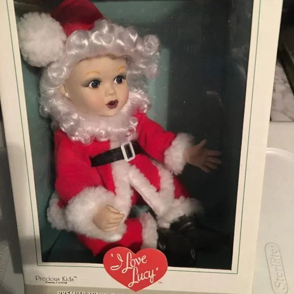 Precious Kids Holiday Baby I Love Lucy Doll In Santa Outfit So